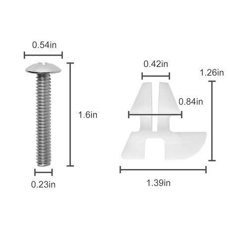 Toilet Seat Bolts for Kohler 1133024 Hardware Pack, for Kohler Toilet Seat Parts Replacement in Saudi Arabia