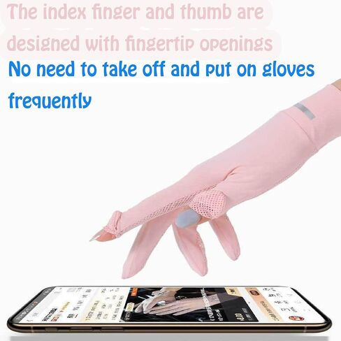 Women's Summer Sunblock Gloves Breathable Mesh UV Protection Glove Flip-Top Finger Design Driving Gloves for Cyling Riding Outdoor in Saudi Arabia