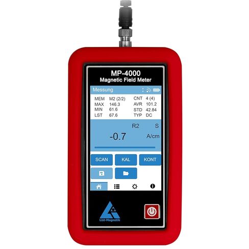 جهاز قياس المجال المغناطيسي المحمول LM-MP4000-4T من PCE للمراقبة الصناعية والبيئية، يقيس المجالات المغناطيسية AC/DC حتى 4000 أمبير/م، إلى جانب تسجيل البيانات وواجهة USB in Kuwait