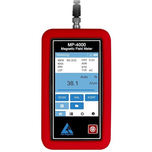 PCE Instruments PCE‑LM‑MP4000‑4A محلل المجال المغناطيسي المحمول للتشخيص الصناعي، يقيس ما يصل إلى 4000A/m والتباين الميداني، جنبًا إلى جنب مع مخرج USB ووظيفة المدى التلقائي in Kuwait