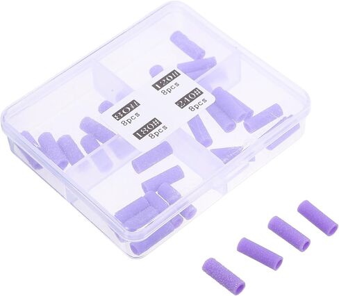 Beavorty 32pcs Sanding Bands for Nail Art Sandpaper Nail Drill Accessories for Manicure and Pedicure Portable and Lightweight for Salon and Home Use in Saudi Arabia
