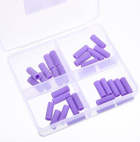 Beavorty 32pcs Sanding Bands for Nail Art Sandpaper Nail Drill Accessories for Manicure and Pedicure Portable and Lightweight for Salon and Home Use in Saudi Arabia