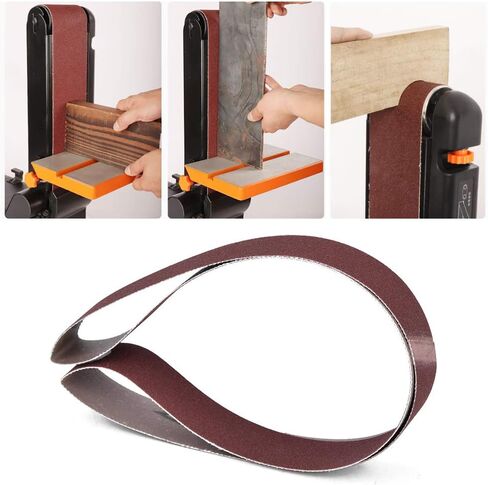 Sanding Belt, 10pcs Aluminum Oxide Abrasive Belts Assortment Kit, 760x25mm/30 X 1 Inch, Abrasive Band Set for Grinding Polishing of Wood, Furniture, Metal, Hardware, 240-1000 in Saudi Arabia