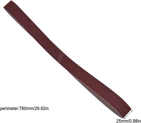 Sanding Belt, 10pcs Aluminum Oxide Abrasive Belts Assortment Kit, 760x25mm/30 X 1 Inch, Abrasive Band Set for Grinding Polishing of Wood, Furniture, Metal, Hardware, 240-1000 in Saudi Arabia