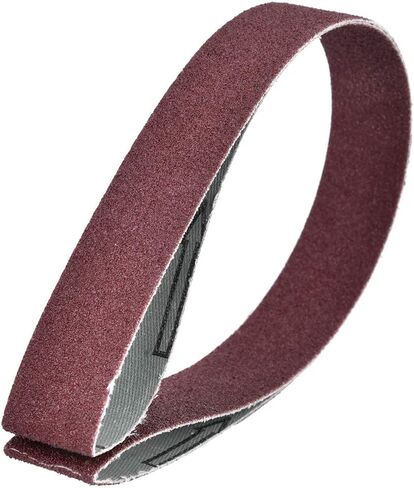 Abrasive Sanding Belt - Set of 10, 30x1 Inch Belt Sander Replacement, Aluminum Oxide Abrasive Band, Ideal for Woodworking, or Nonmetal Grinding, 60-180 Grit in Saudi Arabia