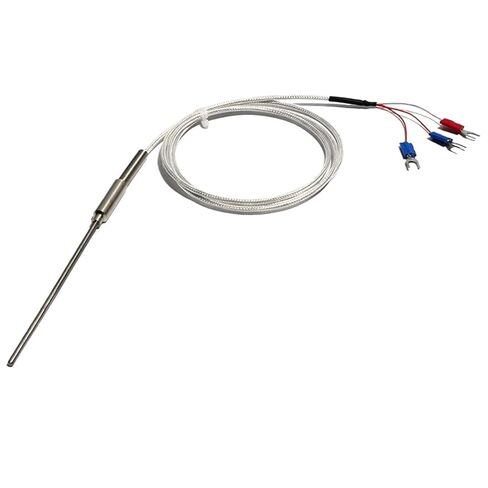 المقاومة الحرارية المحمية PT100.3mm~5mm القطر 300~500mm، WZPK-191 دبوس حراري مسبار 1 قطعة (قطر المسبار 2 مم، 100 مم) in Saudi Arabia