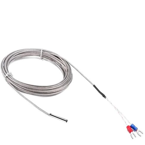 Thermocouple Thread Type K 1~10M Probe Shielded Braide Wire Temperature Sensor for Controller 1Pcs(K Type 8 M) in Saudi Arabia