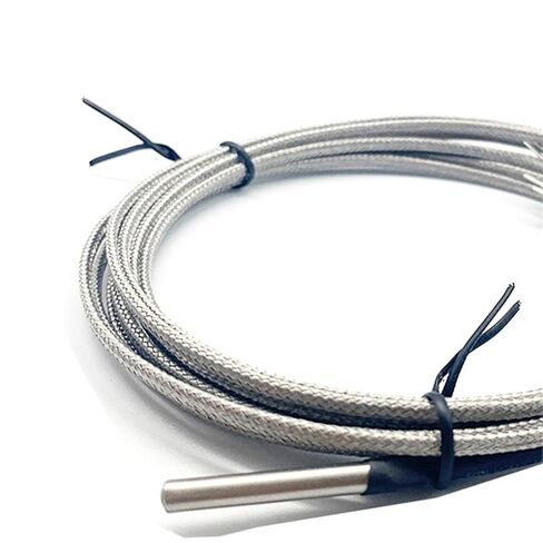CG 4mm*30mm K J PT100 1m 2m 3m 5m 10m Probe Type Shielded Braide Wire Thermocouple Temperature Sensor for Temperature Controller(K Type 8m) in Saudi Arabia