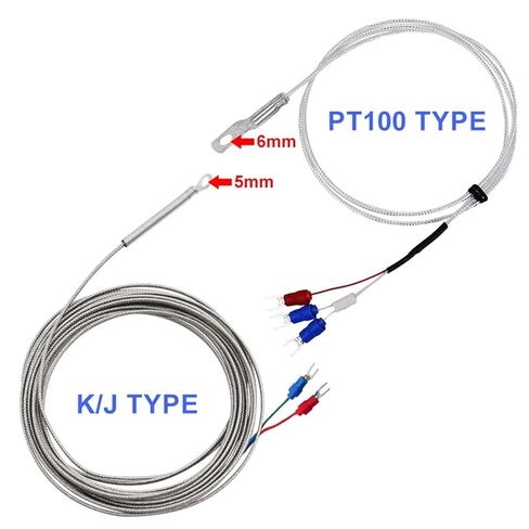 5mm Hole Washer Temperature Sensor PT100 K J Type Thermocouple 1m 2m 3m 4m 5m Cable Wire Industrial Temperature Sensor VaneAims(J Type 5m) in Saudi Arabia