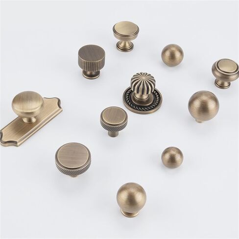 العتيقة النحاس الرجعية خزانة الأثاث الصلبة الأجهزة مقبض درج 1 قطعة (1029-1-25-Antique) in Kuwait