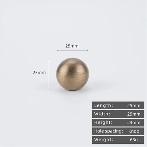 العتيقة النحاس الرجعية خزانة الأثاث الصلبة الأجهزة مقبض درج 1 قطعة (1029-1-25-Antique) in Kuwait