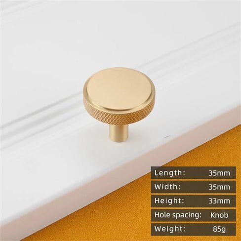 Solid Brass Retro Gold Pull Furniture Hardware Kitchen Single Hole Handles 1Pcs(2-L-35mm) in Saudi Arabia