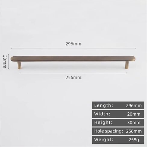 Antique Brass 296mm Retro Long Pull Kitchen Cabinet Drawer Handle 1Pcs(8895-256) in Saudi Arabia
