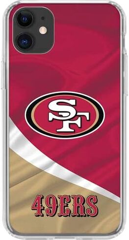 حافظة هاتف Skinit الشفافة متوافقة مع iPhone 11 - تصميم مرخص رسميًا من NFL San Francisco 49ers in Saudi Arabia