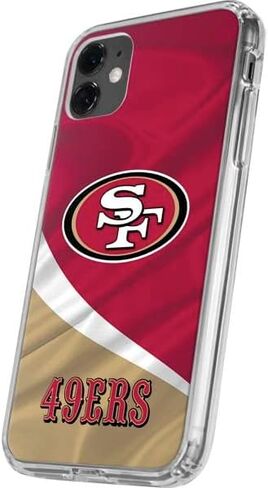 حافظة هاتف Skinit الشفافة متوافقة مع iPhone 11 - تصميم مرخص رسميًا من NFL San Francisco 49ers in Saudi Arabia