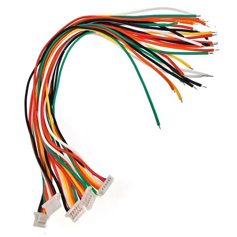 5 قطعة وحدة الهواء FPV 3 في 1 كابل سيليكون 200 مم JST-SH1.0 سلك 6 دبابيس لألعاب PCB والأجهزة المنزلية، إلخ. in Kuwait