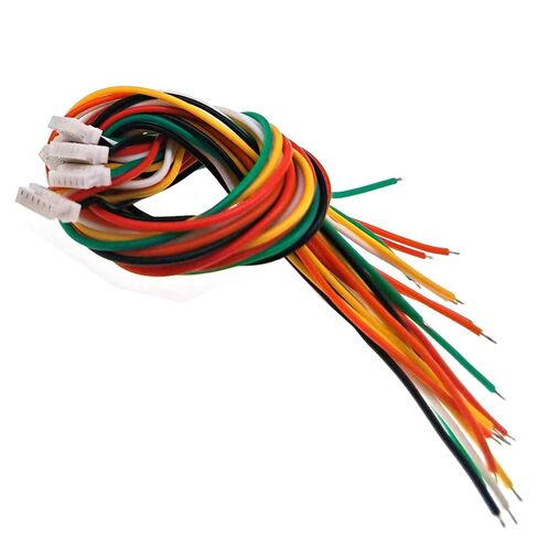 5 قطعة وحدة الهواء FPV 3 في 1 كابل سيليكون 200 مم JST-SH1.0 سلك 6 دبابيس لألعاب PCB والأجهزة المنزلية، إلخ. in Kuwait