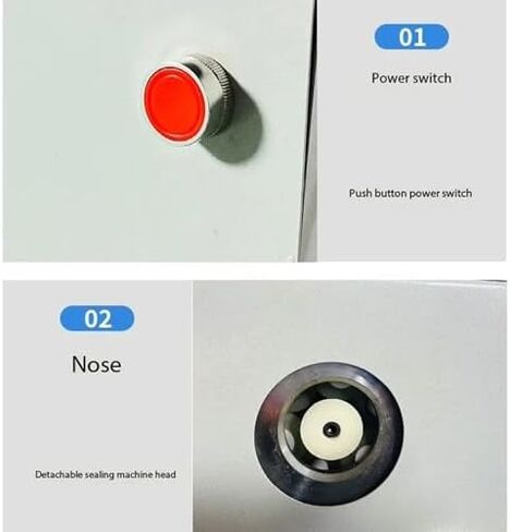 آلة ختم أغطية زجاجات النبيذ التجارية، آلة تقليص أغطية الزجاجات بالحرارة، مناسبة لأغطية الزجاجات بقطر 25-40 مم. in Kuwait