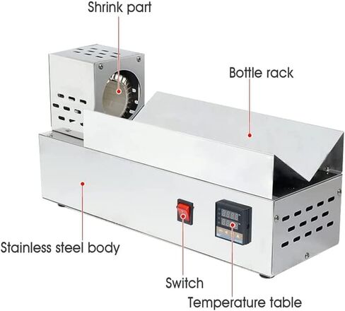 آلة التقليص الحراري لتغطية النبيذ، آلة السد الكهربائية، التحكم في درجة الحرارة بدون خطوات، مناسبة لتغطية الزجاجة. in Kuwait