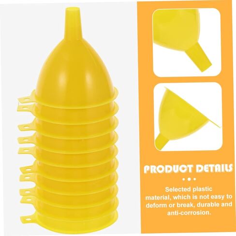 BESTYASH 16Pcs Plastic Filter Funnel for Laboratory Wide Mouth Design Resistant Material for Liquid Transfer and Sub Packaging Leak in Saudi Arabia