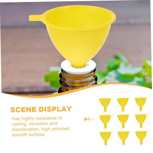 BESTYASH 16Pcs Plastic Filter Funnel for Laboratory Wide Mouth Design Resistant Material for Liquid Transfer and Sub Packaging Leak in Saudi Arabia