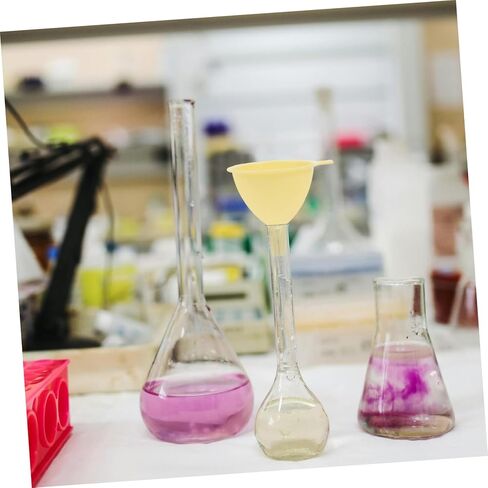 ULTECHNOVO 10pcs Plastic Laboratory Funnels Filter Funnel for Scientific Experiments Essential Oils and Cosmetic Lotion Filling and Reusable for Home and Classroom Use in Saudi Arabia