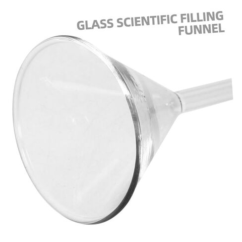 BESTOYARD 3pcs Glass Funnel Set 60mm Wide Mouth Borosilicate Glass Filter Funnel for Laboratory and Kitchen Use for Filling Bottles and Containers in Saudi Arabia