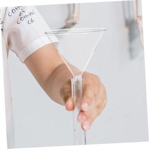 BESTOYARD 3pcs Glass Funnel Set 60mm Wide Mouth Borosilicate Glass Filter Funnel for Laboratory and Kitchen Use for Filling Bottles and Containers in Saudi Arabia