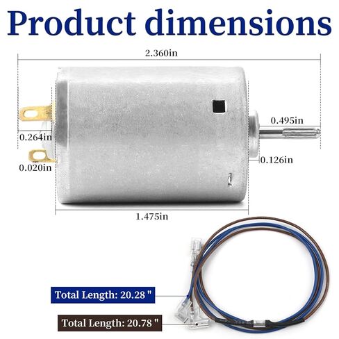 BVD0218-00 محرك مروحة تهوية تيار مستمر 12 فولت متوافق مع أغطية نطاق Ventline وفتحات السقف، يأتي مع أسلاك (النماذج المتوافقة: VA0164-00، BVC0468-01، PC، PH، PR، PI-5،50721، V2119، V2094، V3094، VP543 وVP543SP) in Kuwait