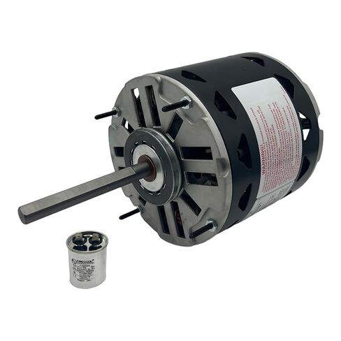 DL1056 Direct Drive Blower Fan Motor 1/2 HP, 1075 RPM, 3 Speed, 115 V, 8.0 A, Compatible with A.O. Smith 1056, Fasco D701, GE 3587, Magnetek 0531, Marathon X004, Emerson 1865 OEM Upgrade in Kuwait
