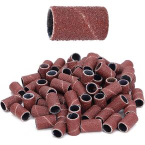 Yosoo Sanding Bands Sanding Bands, 100Pcs Nail Art Sanding Bands Manicures Pedicures Polishing Remove Dead Skin Nail Drill Bands File Nail Sanders Grinder File Grit Sands Set Mandrel in Kuwait