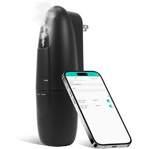 موزع روائح الزيوت العطرية بدون ماء، جهاز هواء ذكي برائحة الرذاذ بمساحة 400-800 قدم مربع مع التحكم في التطبيق (بلوتوث)، سعة 100 مل، مانع للتسرب، للمنزل، الفندق، المكتب، المنتجعات الصحية (أسود) in Kuwait