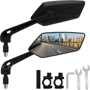 1 زوج دراجة مرآة المقود جبل، مرآة الرؤية الخلفية للطرق الجبلية الترابية دراجة نارية سكوتر كهربائي، شريط دراجة نهاية مرايا الرؤية الخلفية E Ebike مرآة جانبية الملحقات للرجال البالغين in Kuwait