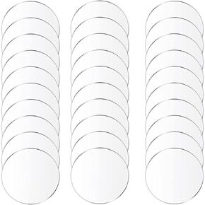 30 Pcs Clear Acrylic Circle Sheets Acrylic Round Disc Thickness 2Mm Suitable for Craft Decorating DIY Art Project Supplies,Diameter 30mm in Kuwait