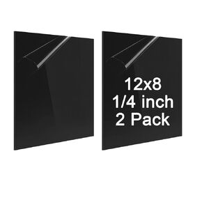 ABS Plastic Sheet 1/16 Inch Thick - 4PACK 12" x 16" Black Rigid ABS Board Impact Resistant Heat Moldable ABS Plastic Panel for Industrial DIY Projects, Home Decor, Handicrafts - (Frosted & Smooth) in Saudi Arabia