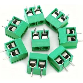50 قطعة محطة كتلة موصل الملعب 5.0 مللي متر KF301 مستقيم دبوس 2P 3P برغي مجموعة موصلات (2P الأخضر) in Kuwait