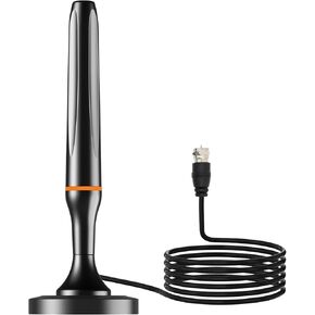 Digital TV Antenna for Smart Tv Indoor Antenna for Tv Without Cable with 360° Reception Strong Magnetic Base, tv Antenna for Local Channels, Supports 1080P and 4K -10ft Long Cables（Orange-17401） in Kuwait