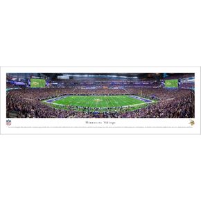 MN Vikings - المباراة الأولى في ملعب بنك الولايات المتحدة - ملصقات Blakeway Panoramas NFL in Kuwait