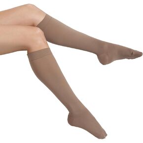 MAXAR Microfiber Knee High Compression Socks for Women & Men - 12-15 mmHg Graduated Compression Socks for Better Blood Flow, Varicose Veins, Swelling - Medical Compression Stockings for Travel in Saudi Arabia