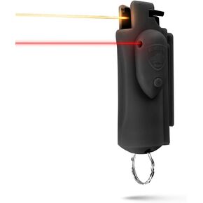 Guard Dog Security Pepper Spray للدفاع عن النفس للنساء والرجال، OC Spray، سلسلة مفاتيح AccuFire الوحيدة في العالم بالليزر لرذاذ الفلفل مع مشبك حزام للوصول السريع، نطاق 16 قدم in Kuwait