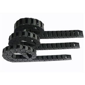 1pc 18X18 Open Drag Chain Cable Carrier 18 * 18mm 1000mm Plastic Cable Chain with End Connectors(18x18 mm) in Kuwait
