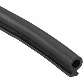 Kerf Weather Stripping Seal Strip (19.68ft x 1/4") - Bulb Bubble Noise Reduction Rubber Flange Window Weatherstrip Seal for Door Frame Windows Card Slot, Black in Saudi Arabia