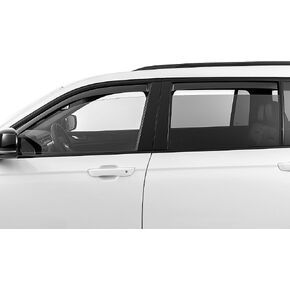 Weathertech مخصص تناسب النافذة الجانبية المنحرفات لجيب جراند شيروكي L - (841048IM) ، مجموعة الأمامية والخلفية - داكن الصبغة in Kuwait