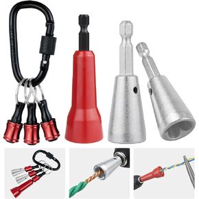 6 قطع أداة تويستر سلكية للحفر مع سلسلة مفاتيح حامل لقم، أداة تويست سلكية للحفر مع ساق سداسية 1/4 بوصة - أدوات كهربائية احترافية للف موصل سلك 9-22 AWG in Kuwait