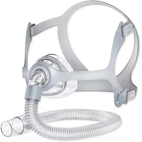 قناع CPAP للأنف، قناع نوم للأنف عالمي CPAP، لوازم CPAP قابلة لإعادة الاستخدام، أقنعة أنف وجه CPAP من السيليكون الناعمة والمثالية مع غطاء للرأس، مرفق/دوار، وسادة (M) in Kuwait