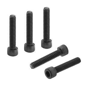 PATIKIL 3/16"-24 x 1 Socket Head Cap Screws Bolts, 50Pcs Carbon Steel Hex Head Metric Screws for Door Road Bicycle Mountain Bike Auto Ship Communication Equipment, Black in Kuwait