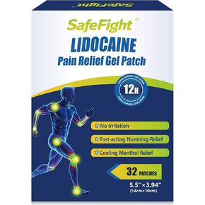 4% Lidocaine Pain Relief Patches 32 Count – Maximum OTC Strength, Fast-Acting Targeted Relief, for Back, Neck, Shoulder, Joint & Muscle Pain in Kuwait