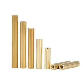 M2 Brass Round Motherboard Spacing Screws Board Rack Spacers Bolts Female-Female Standoffs Threaded Column Pillars PCB Support(15mm (50pcs)) in Kuwait