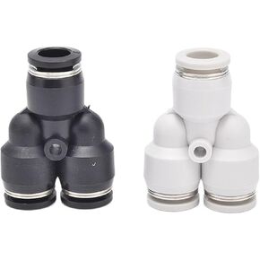 أبيض وأسود موصل سريع على شكل Y مضخة هواء ثلاثية الاتجاه PY8 PY4/6/10/12 1 قطعة (BlackPY8) in Kuwait