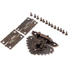 Latch Lock Antique Bronze Furniture Hardware Box Latch Hasp Toggle Buckle Decorative Cabinet Hinges for Jewelry Wooden Box in Kuwait